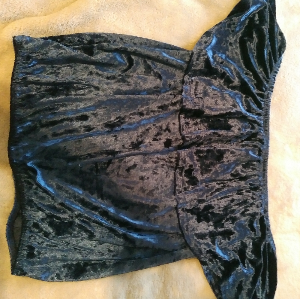 Blue off the shoulder top